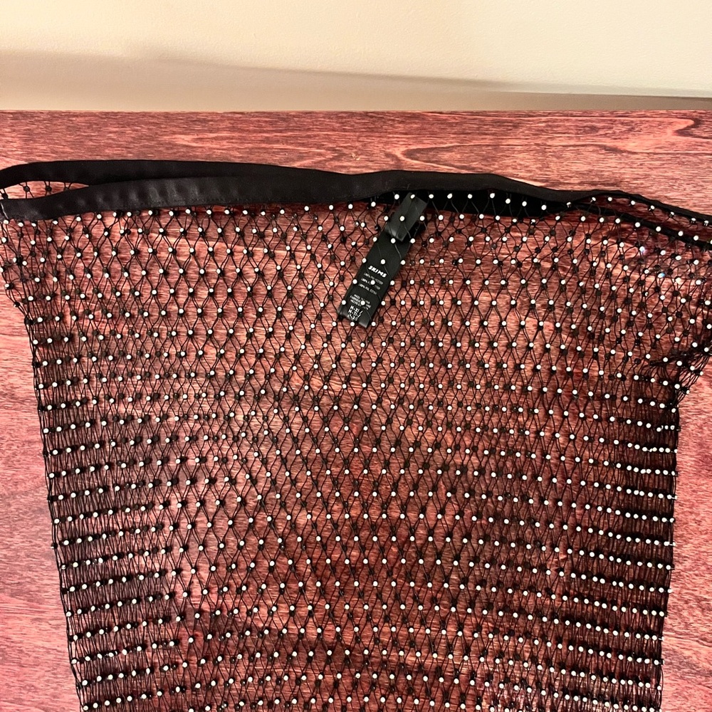 Skims Rhinestone Cover Up Mini Skirt